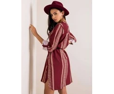 Italy Moda Suknelė-DHJ-SK-5766D.13-bordo