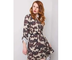 Italy Moda Suknelė-DHJ-SK-5766G.30-smėlio spalvos
