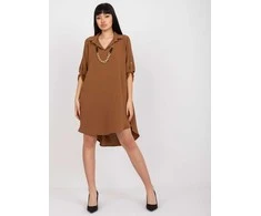 Italy Moda Suknelė-DHJ-SK-V2209.94-ruda