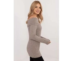 Italy Moda Megztinis-DHJ-SW-A2449.33-tamsiai smėlio spalvos