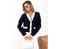 Italy Moda Sweter-IR-SW-3195.27-tamsiai mėlyna