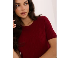 Italy Moda Sweter-IR-SW-57811.76-ciemny raudona