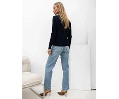 Italy Moda Sweter-IR-SW-57852.71-tamsiai mėlyna