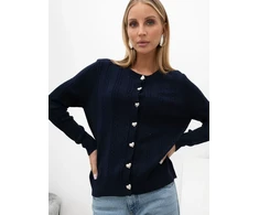 Italy Moda Sweter-IR-SW-57852.71-tamsiai mėlyna