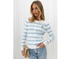 Italy Moda Sweter-IR-SW-57886.36-šviesiai mėlyna