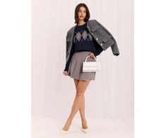 Italy Moda Sweter-IR-SW-57889.76-tamsiai mėlyna