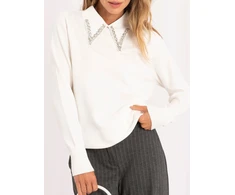 Italy Moda Sweter-IR-SW-57939-2.18-ecru