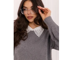 Italy Moda Sweter-IR-SW-A6-9618.29-pilka