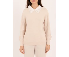 Italy Moda Sweter-IR-SW-A6-9618.29-smėlio spalva