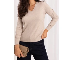 Italy Moda Sweter-IR-SW-BWE602.13P-smėlio spalva