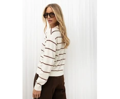 Italy Moda Sweter-IR-SW-G9717.46-jasny smėlio spalva