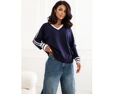 Italy Moda Sweter-IR-SW-G990.26-tamsiai mėlyna