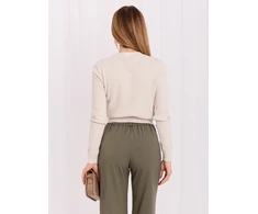 Italy Moda Sweter-IR-SW-JK8687.07P-jasny smėlio spalva
