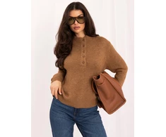 Italy Moda Sweter-IR-SW-K17003.99-camelowy
