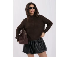 Italy Moda Sweter-IR-SW-K17003.99-ciemny ruda