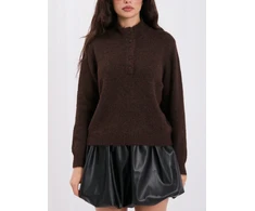 Italy Moda Sweter-IR-SW-K17003.99-ciemny ruda