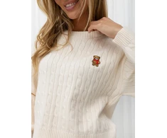Italy Moda Sweter-IR-SW-QF3080.70-jasny smėlio spalva