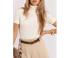 Italy Moda Sweter-IR-SW-QF8615.84-jasny smėlio spalva