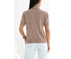 Italy Moda Sweter-IR-SW-QF9295-1.00-ciemny bezowy