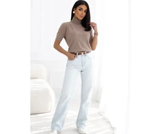 Italy Moda Sweter-IR-SW-QF9295-1.00-ciemny bezowy