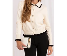 Italy Moda Sweter-IR-SW-QF9581.13-jasny smėlio spalva