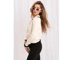 Italy Moda Sweter-IR-SW-QF9581.13-jasny smėlio spalva