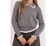 Italy Moda Sweter-IR-SW-QF9581.13-pilka