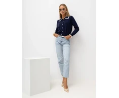 Italy Moda Sweter-IR-SW-QF9581.13-tamsiai mėlyna