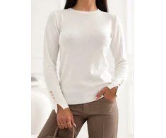 Italy Moda Sweter-IR-SW-RR1183.17-ecru