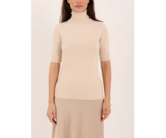 Italy Moda Sweter-IR-SW-RR1185.48-smėlio spalva