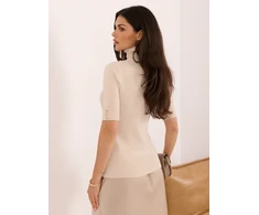 Italy Moda Sweter-IR-SW-RR1185.48-smėlio spalva