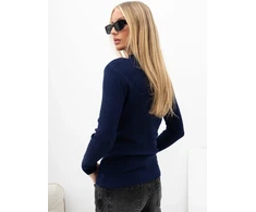 Italy Moda Sweter-IR-SW-RR1316.34-tamsiai mėlyna