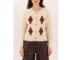 Italy Moda Sweter-IR-SW-RR1395.46-jasny smėlio spalva