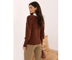 Italy Moda Sweter-IR-SW-YM926.13-jasny ruda