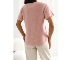 Italy Moda Sweter-IT-SW-2204.36-ciemny rožinė