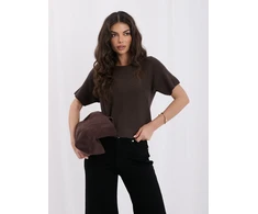 Italy Moda Sweter-IT-SW-2204.36-ciemny ruda