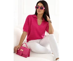 Italy Moda Sweter-IT-SW-2601.31-fuksjowy
