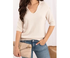 Italy Moda Sweter-IT-SW-2601.51-jasny smėlio spalva