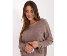 Italy Moda Sweter-IT-SW-99717.89-ciemny bezowy
