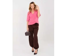 Italy Moda Sweter-MI-SW-0120.16-ciemny rožinė