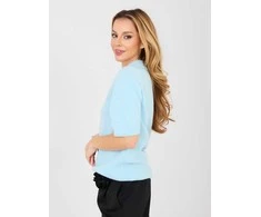 Italy Moda Sweter-MI-SW-0120.16-šviesiai mėlyna