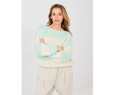 Italy Moda Sweter-MI-SW-0203.71-mietowy