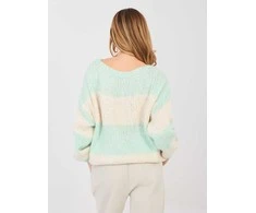 Italy Moda Sweter-MI-SW-0203.71-mietowy