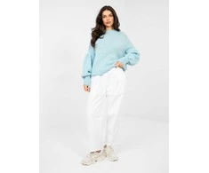 Italy Moda Sweter-MI-SW-0302.18-šviesiai mėlyna