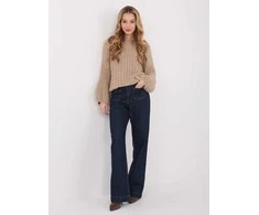 Italy Moda Sweter-MI-SW-1215.51-ciemny bezowy