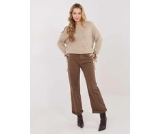 Italy Moda Sweter-MI-SW-1512.28-ciemny bezowy