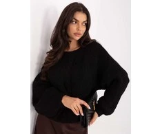 Italy Moda Sweter-MI-SW-1610.18-juoda