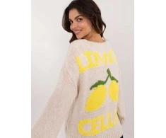 Italy Moda Megztinis-MI-SW-2108.92-šviesiai smėlio spalvos