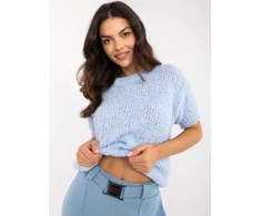 Italy Moda Sweter-MI-SW-2701.23-šviesiai mėlyna
