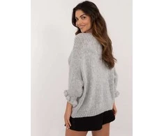 Italy Moda Sweter-MI-SW-2911.91-pilka